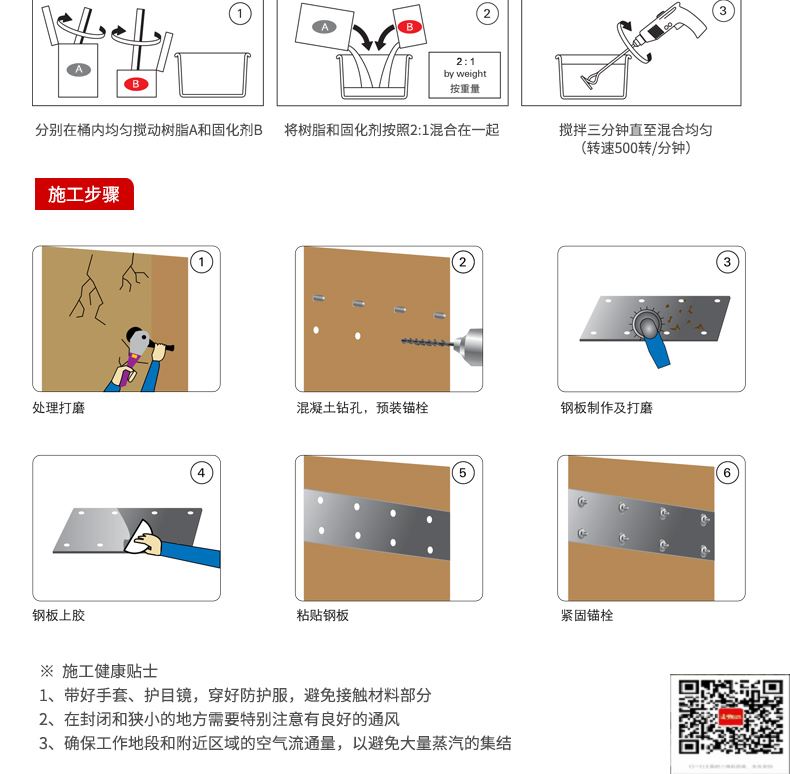 包钢三都镇粘钢加固施工过程